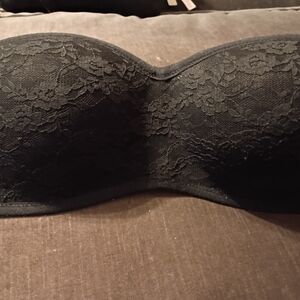 PINK Victoria's Secret Black Lace Bandeau